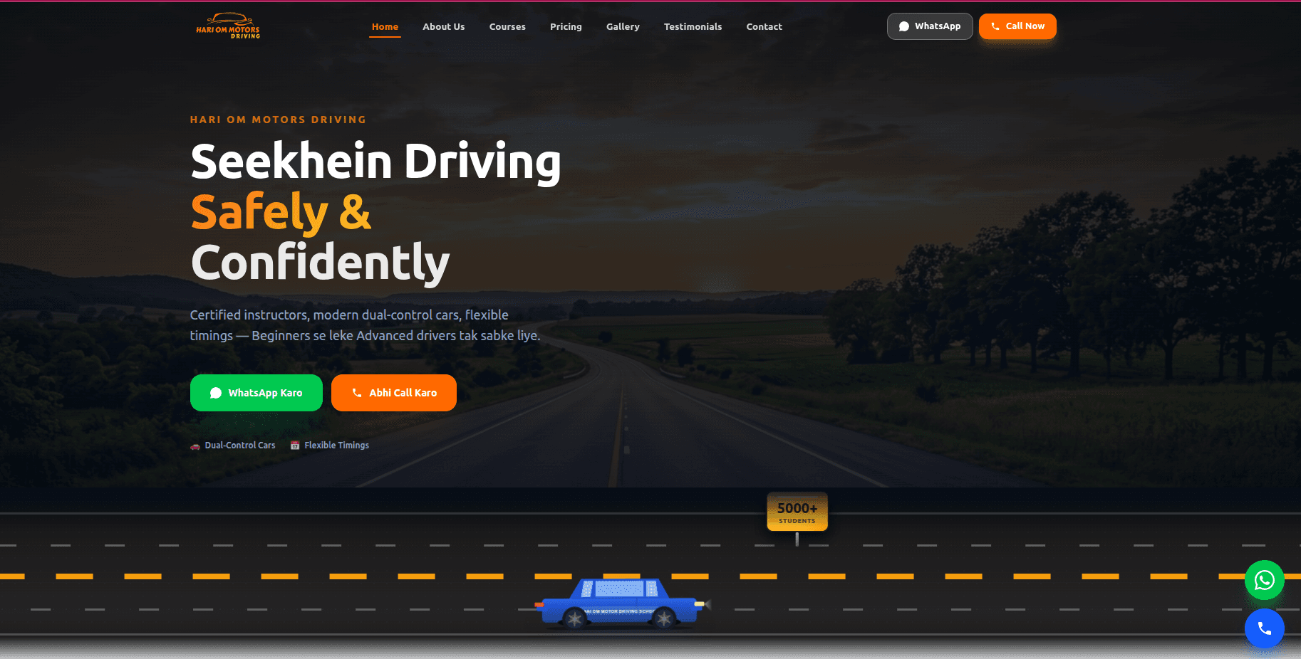 Hari Om Motors Driving main view